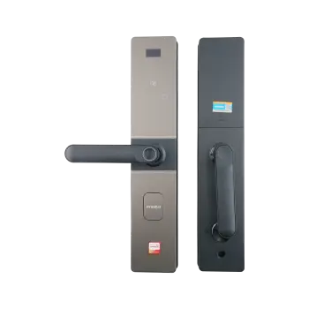 现代H5防水一握开半自动智能锁